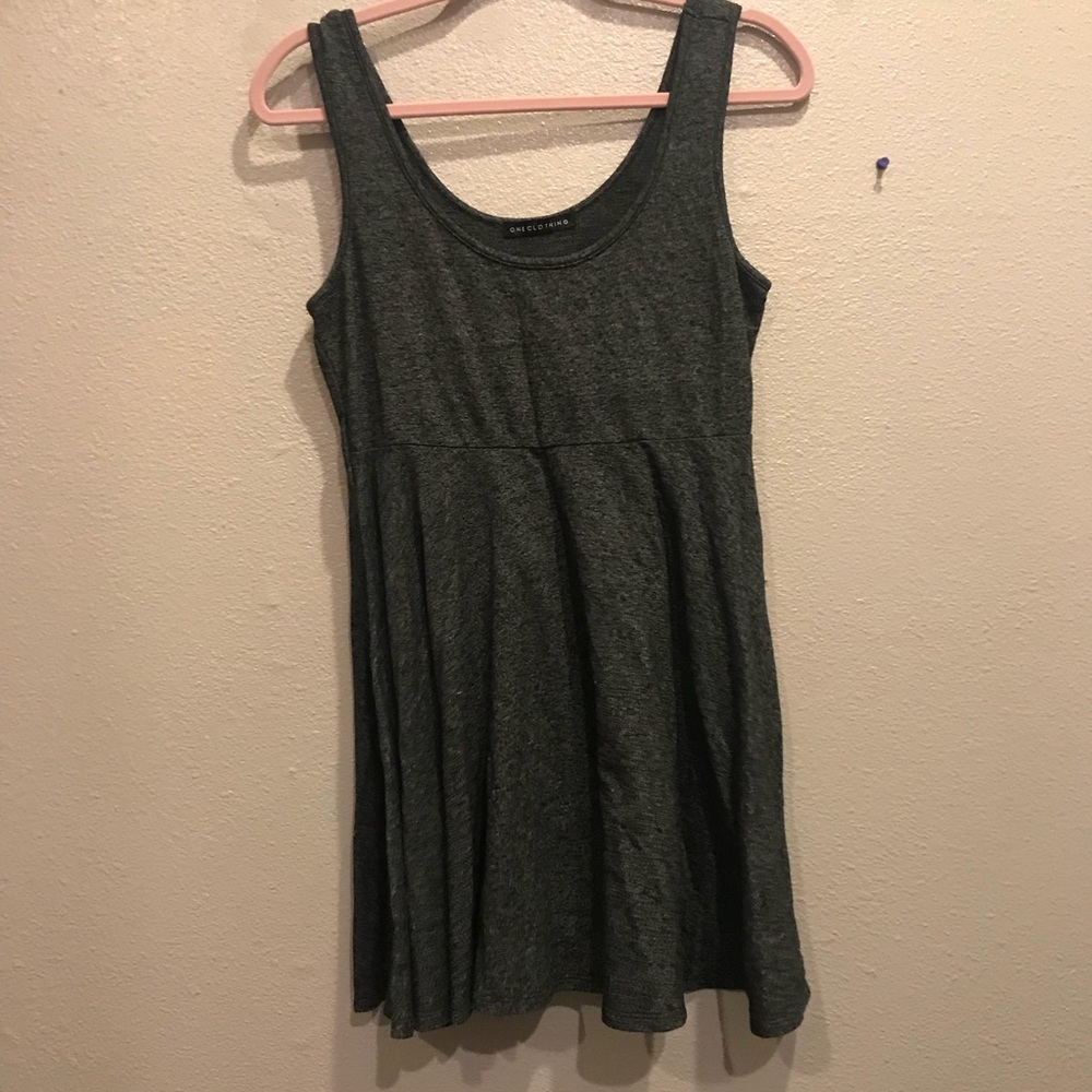 grey skater dress